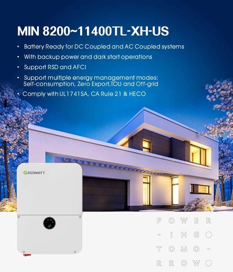 Solar Inverters MIN 8200 11400TL XH US